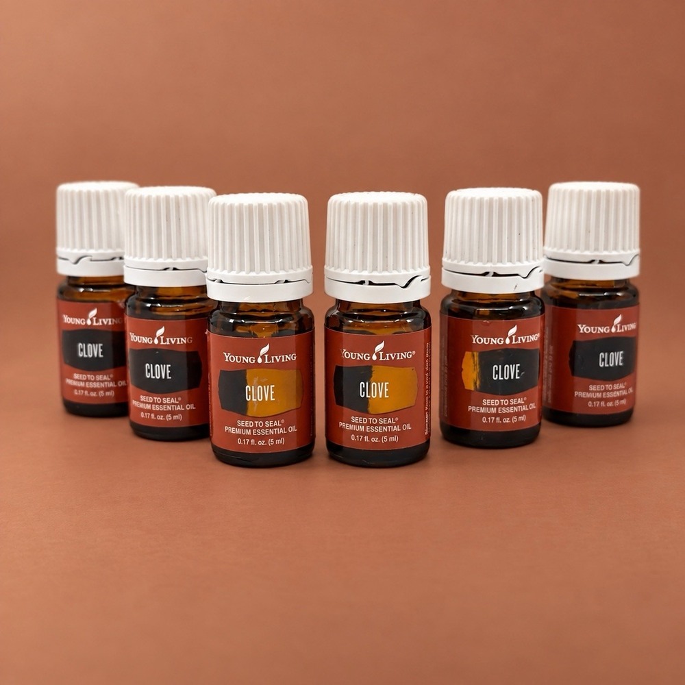 Young Living Clove Essential Oil 6 PACK 5ml Seed to Seal New Sealed Bundle